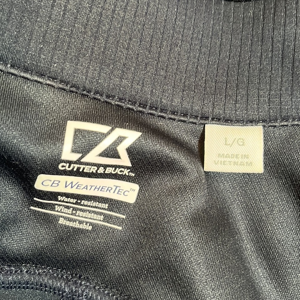 Cutter & Buck Navy CB WeatherTec Zipper Jacket Sweatshirt - Picture 10 of 11